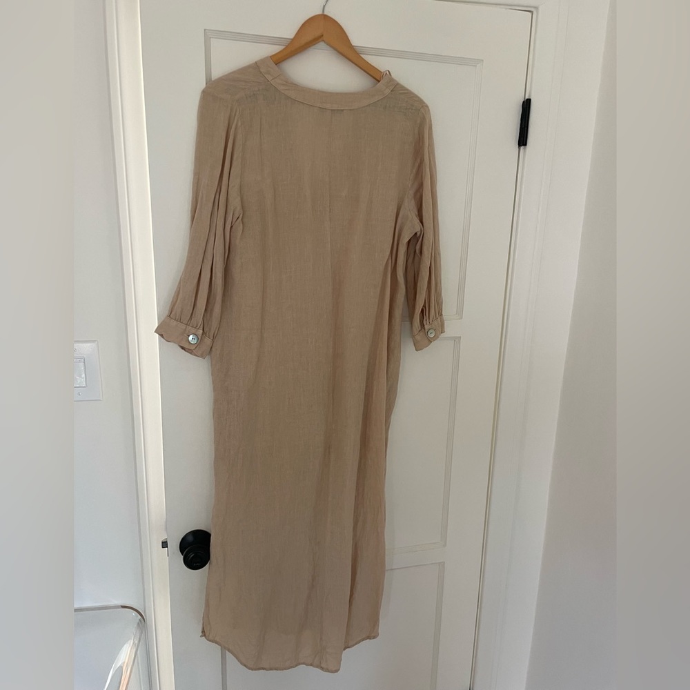 Zara Beige Midi Dress - Picture 7 of 7